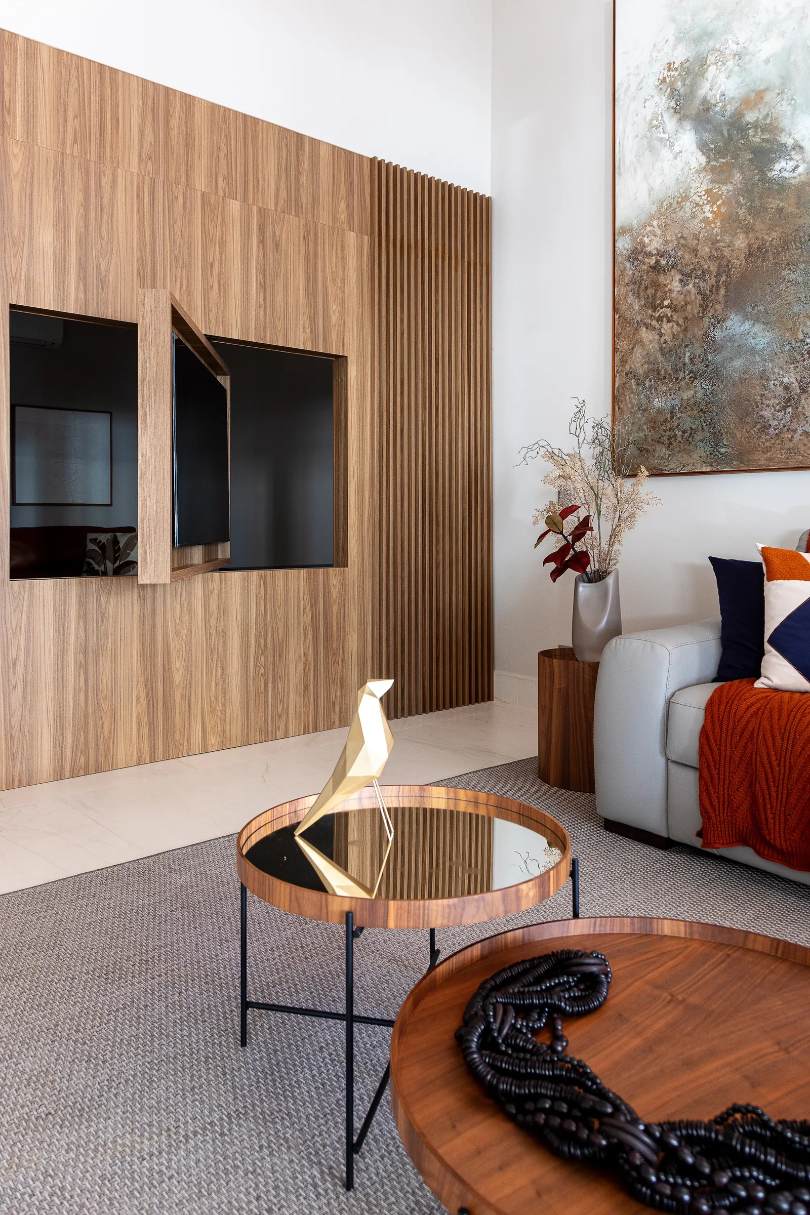 Home theater e living, projeto executado 2